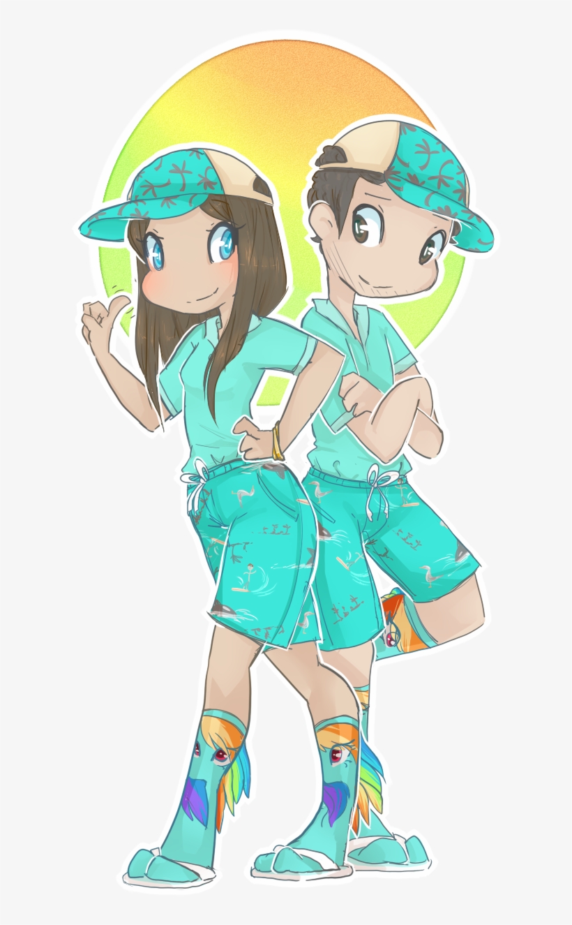 [modern Art]i Drew This And A Friend Told Me I Should - Ethan And Hila Fan Art, transparent png download