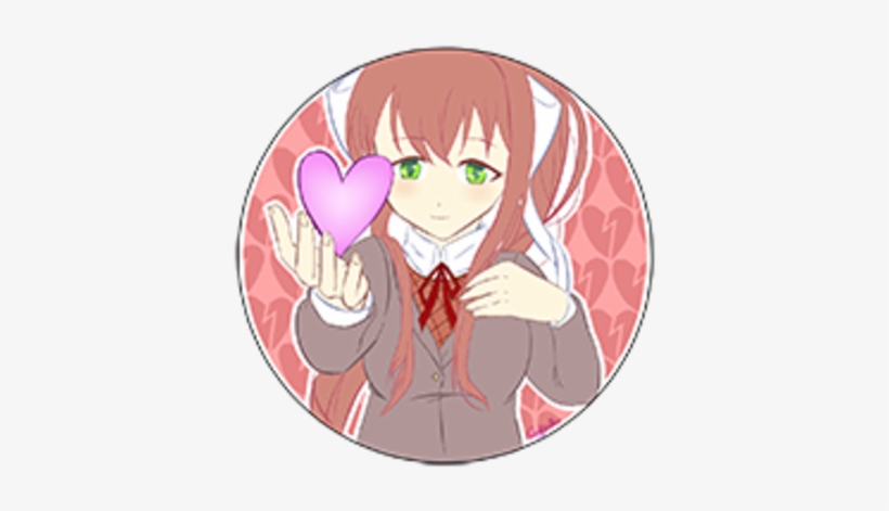 Pins Monika - Doki Doki Literature Club!, transparent png download