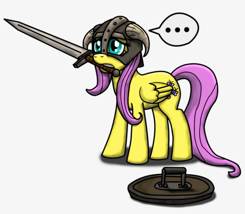 The Elder Scrolls V - Dovahkiin Fluttershy, transparent png download