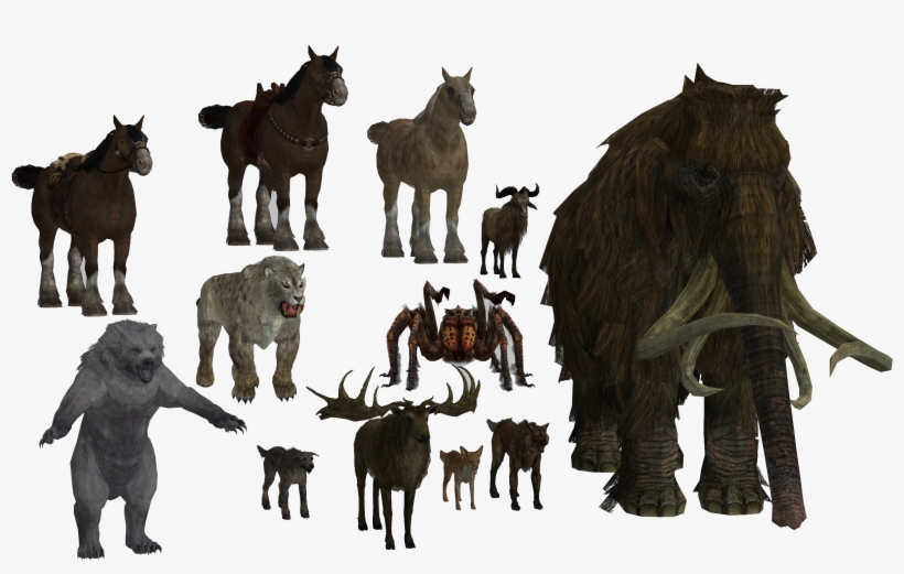 Skyrim Animals By Devildomish-d6n1d0a - Skyrim Animals, transparent png download