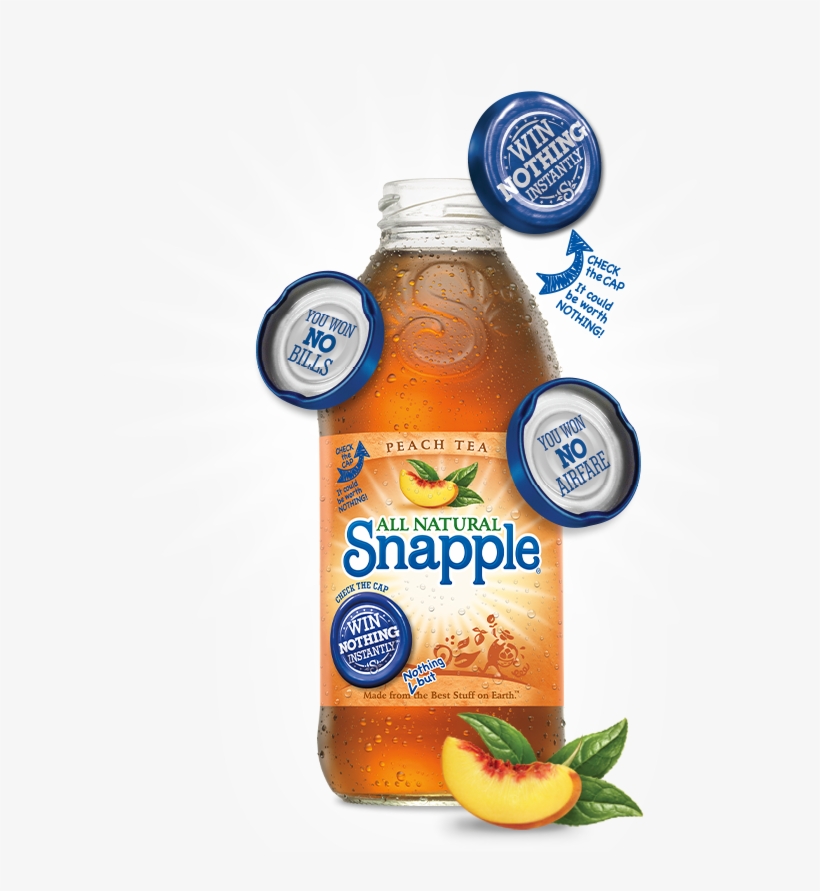 *via Http - //ow - Ly/mqr1h - Snapple Peach Iced Tea - 16 Fl Oz Bottle, transparent png download