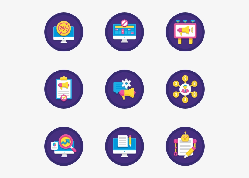 Advertising 36 Icons - Diy Flat Icon, transparent png download