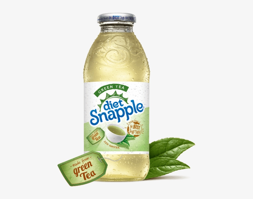 Zero Calories And All-natural Flavors - Snapple Green Tea, transparent png download