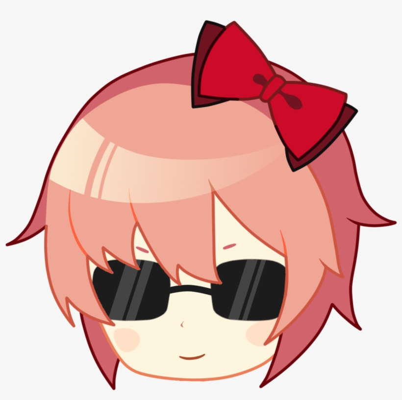 Just A Bun With Sunglasses - Doki Doki Literature Club Chibi Sayori, transparent png download