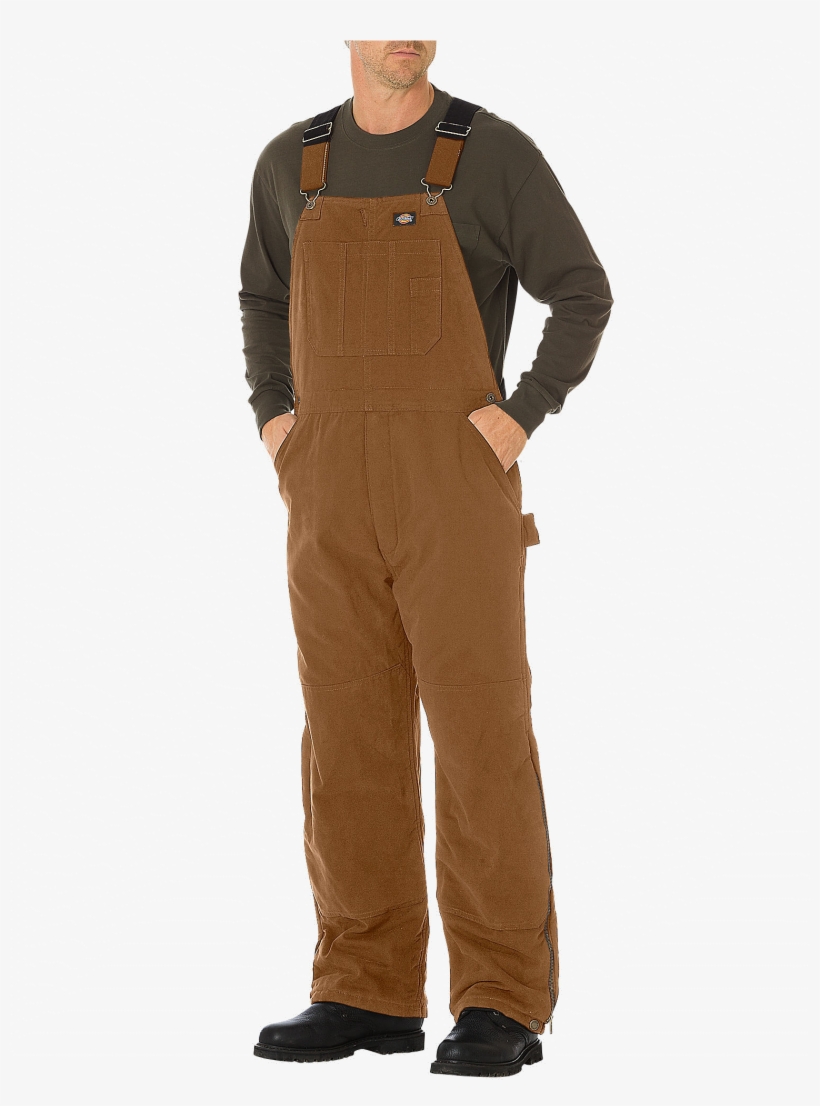 Dickies Tb244 Men's Sanded Duck Insulated Bib-all -, transparent png download