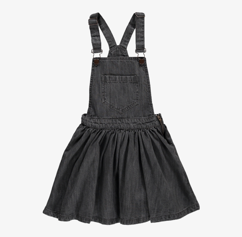 Finger In The Nose Trouble Denim Overall Dress - Dress, transparent png download