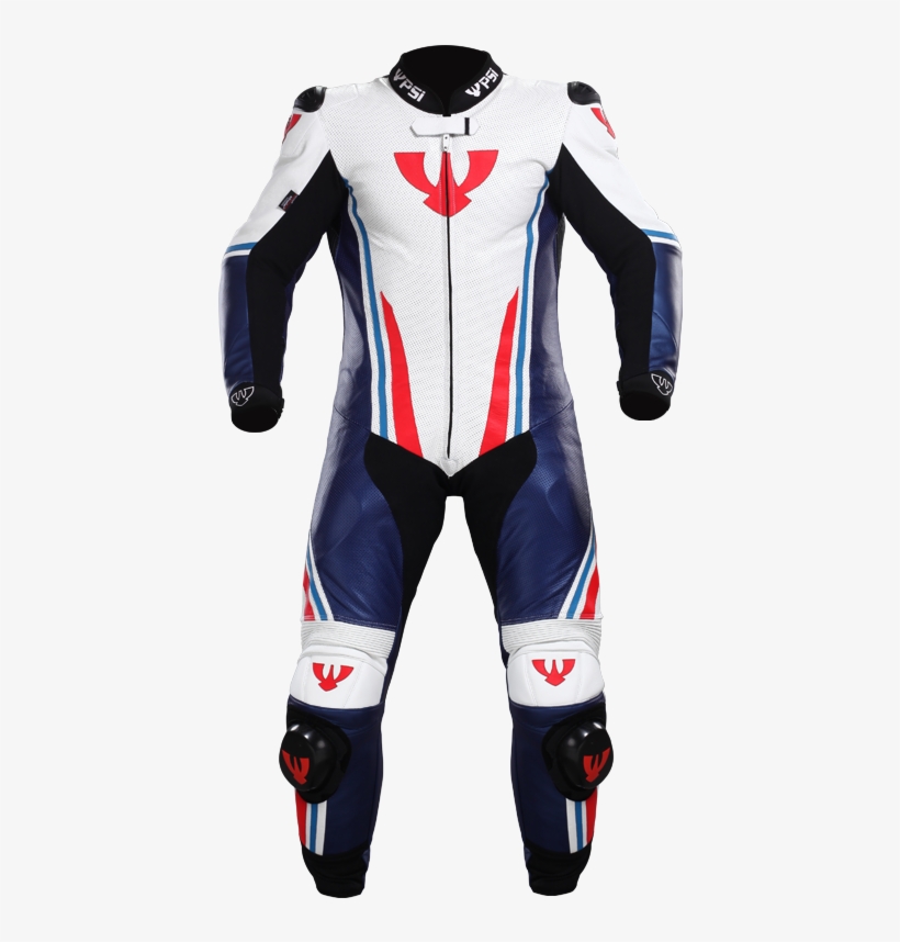 Kombi Racing Raptor Modrobílá P - Moto Kombinezy, transparent png download
