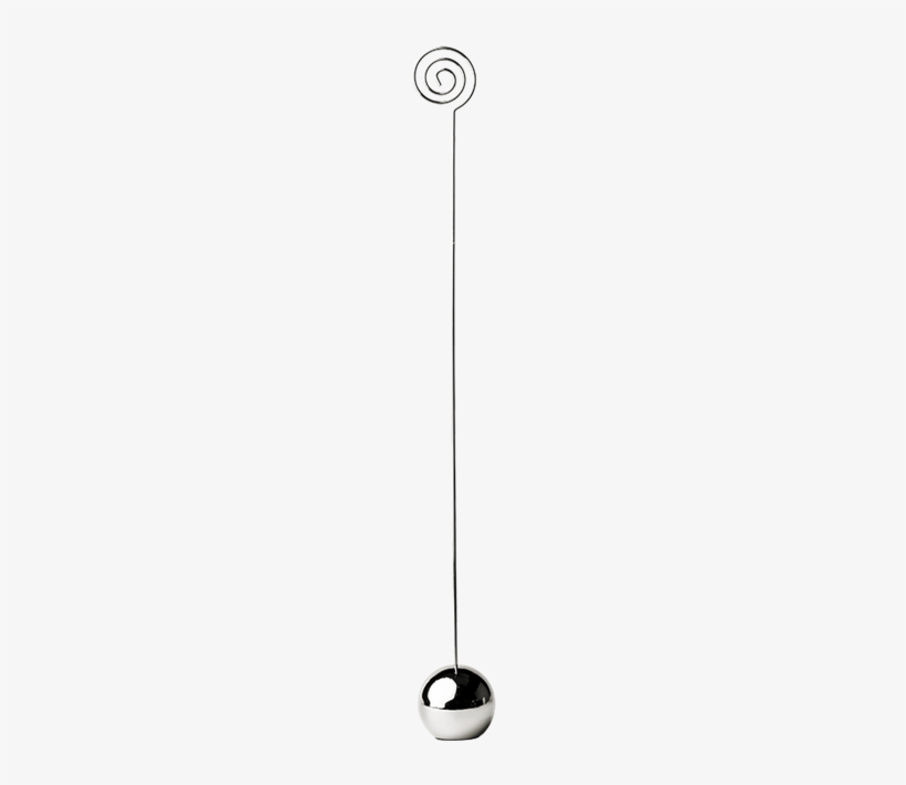 Silver Ball Menu Holder H 25 Cm - Drop, transparent png download