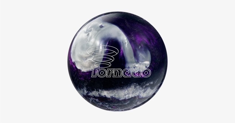 Tornado Black/purple/silver - Purple And Black Bowling Balls, transparent png download