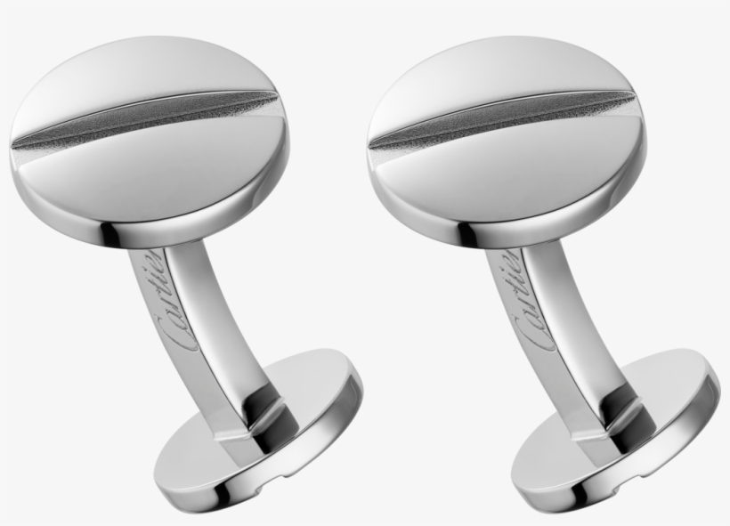Santos De Cartier Cufflinkssterling Silver, Palladium - Santos De Cartier Cufflinks, transparent png download
