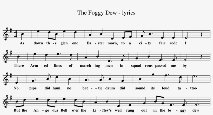 1 T - Sheet Music, transparent png download