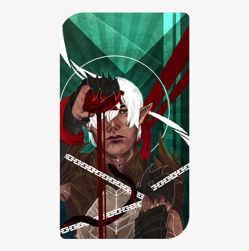 I Am Yours - Dragon Age Fenris Tarot Card, transparent png download