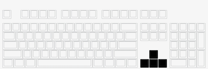 Arrow Keys Cherry Mx Keycap Set - Keyboard Space Bar, transparent png download