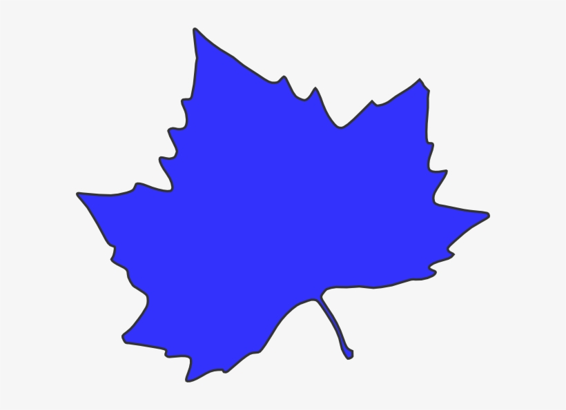 Leaf Outline Clip Art At Clker - Red Maple Leaves Clipart, transparent png download