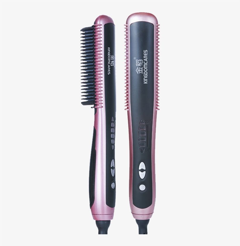 Golden Rice Straight Hair Comb Does Not Hurt Power - Hair Straightening, transparent png download