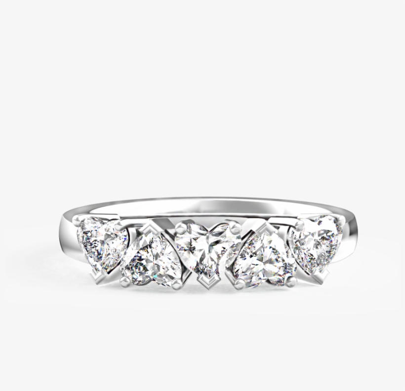 The Browns Heart Eternity Band - Diamond, transparent png download