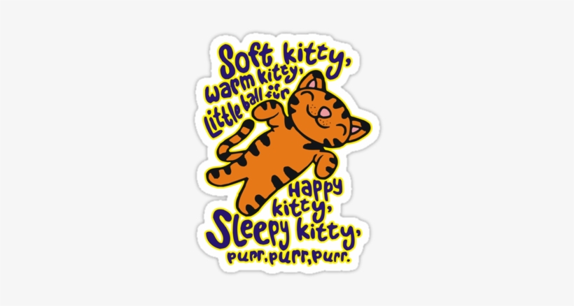 Soft Kitty Big Bang Theory T Shirt Sticker - Transparent Big Bang Theory, transparent png download