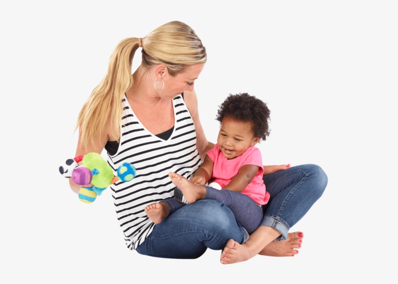 Recommended Toy Features Feature - Mother And Child Sitting Png, transparent png download