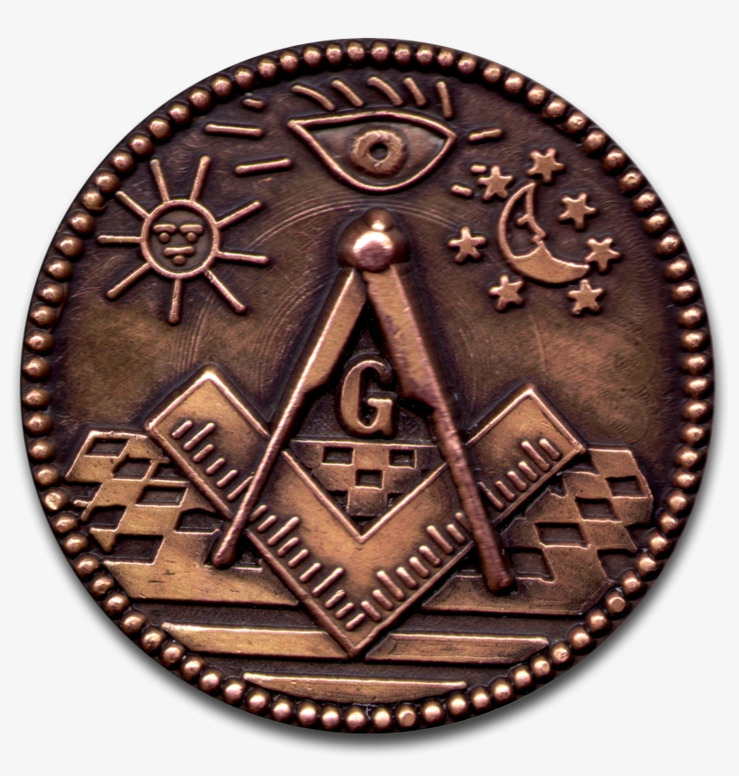 Prince Hall Mason, Masonic Symbols, Masonic Art, Masonic - Masoncoin.png Square Car Magnet 3" X 3", transparent png download