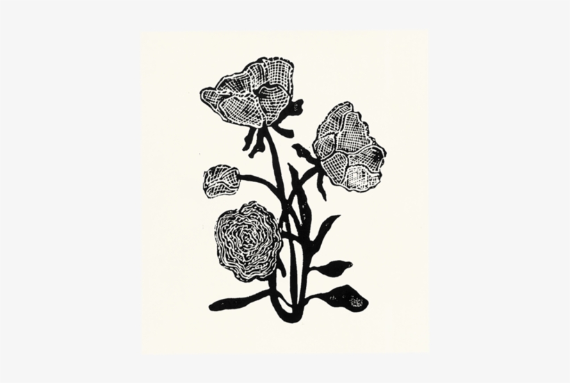 Gothic Rose - Linocut, transparent png download