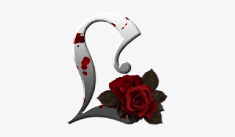 Gothic Clipart Red Rose - Roses With Alphabet P, transparent png download