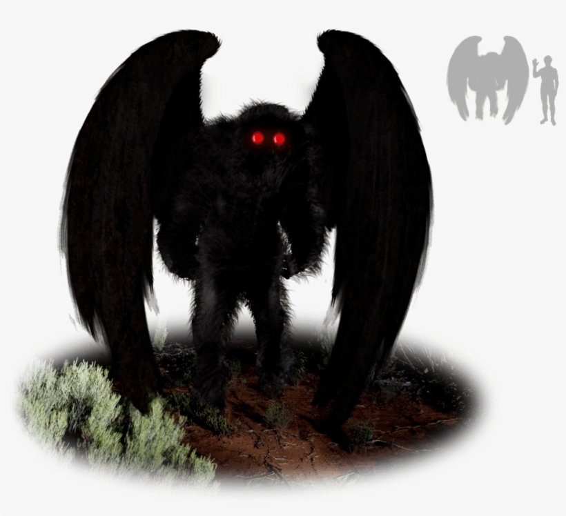Legendary Monsters Of North American Folklore Png Mythical - Mothman Wikipedia, transparent png download