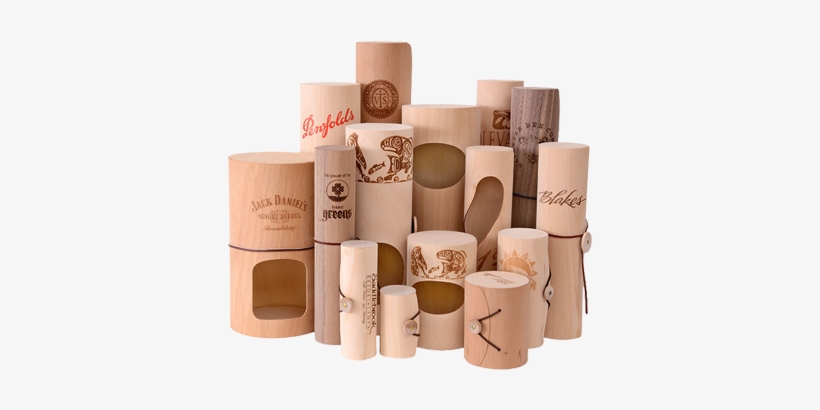 Round & Cylinder Wood Boxes - Wooden Packaging, transparent png download
