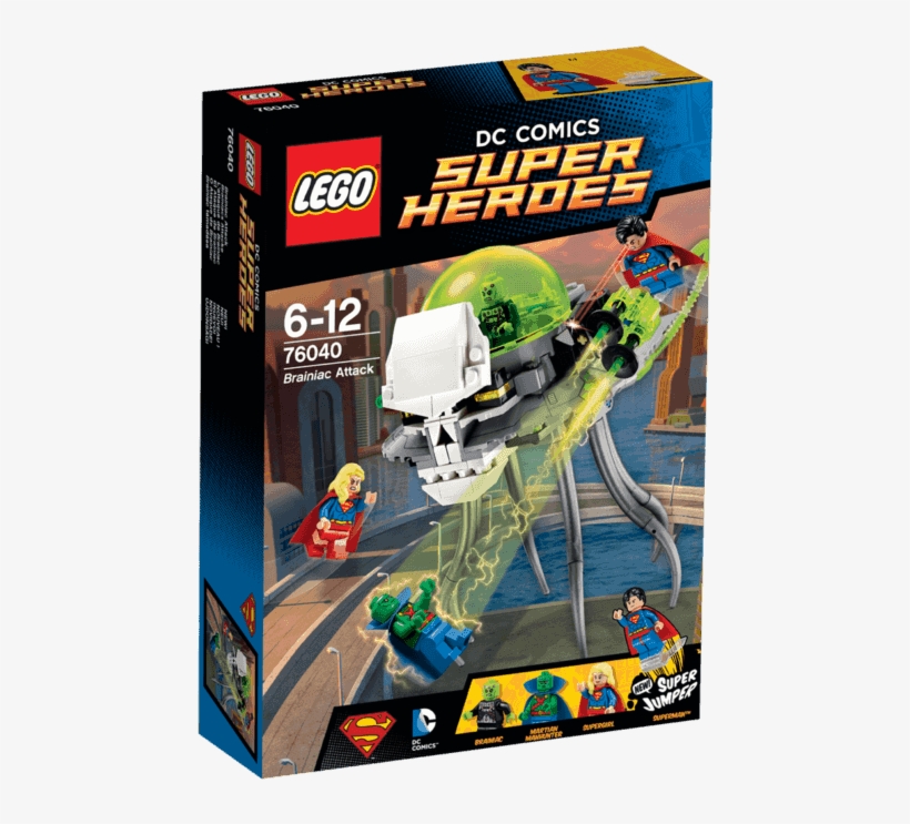 Lego 76040 Brainiac Attack Box - Lego Brainiac Attack, transparent png download