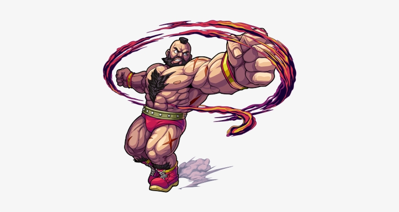 赤紅重力戰車zangief - 怪物彈珠 - Zangief Transparent, transparent png download