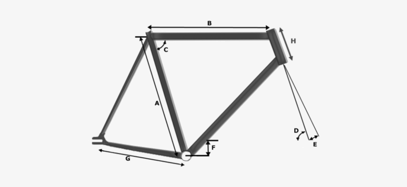 Frame Geometry - Racing Bicycle, transparent png download