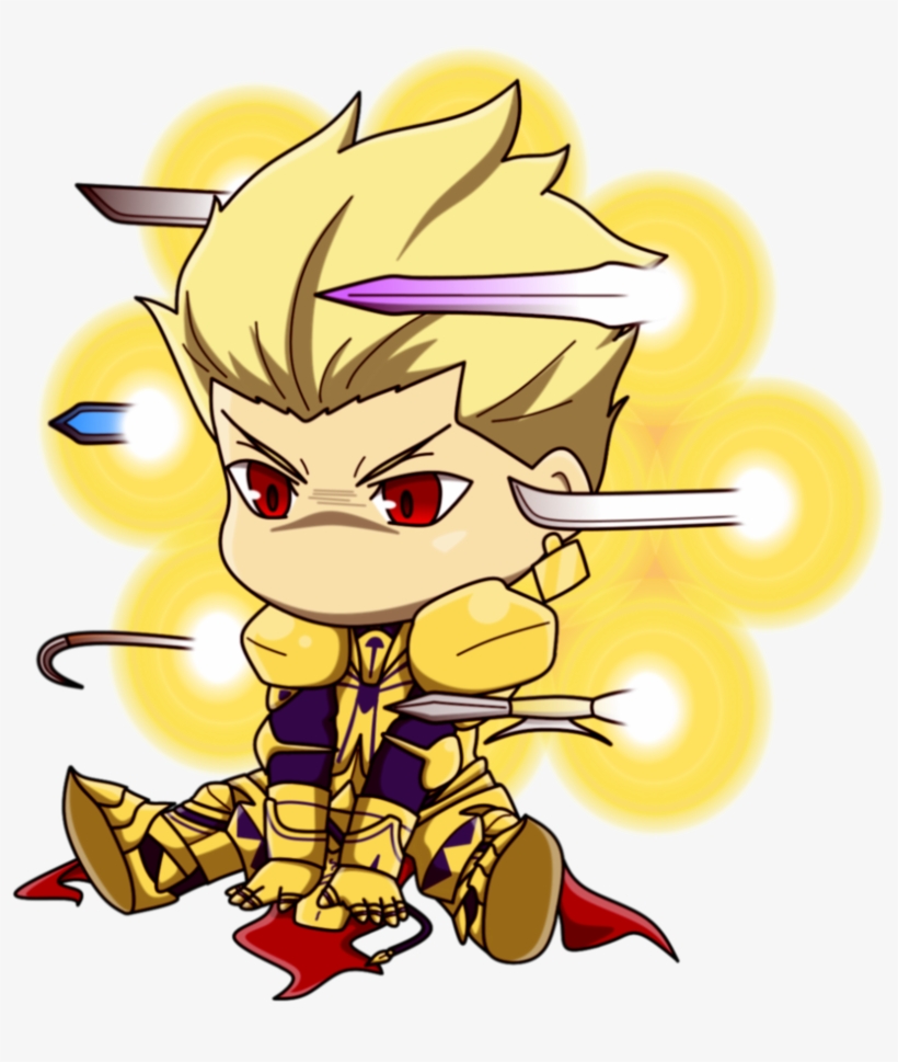 Chibi Gil - Fate Zero Gilgamesh Chibi Transparent PNG - 877x910 - Free ...