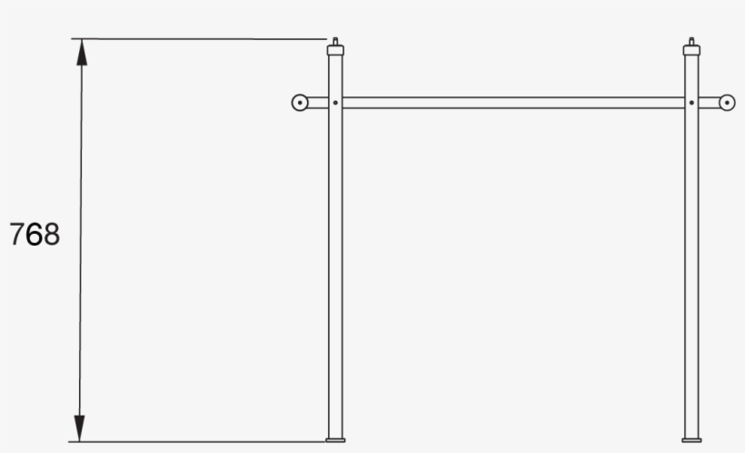 Laufen Pro Wall Basin Frame - Diagram, transparent png download