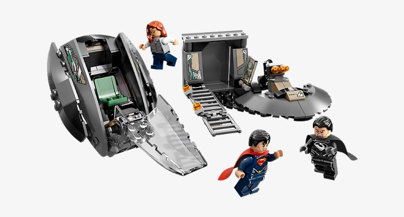 Jual Lego Action Figure Mainan Lego Dc Universe Super - Lego Super Heroes 76009 Superman Black Zero Escape, transparent png download