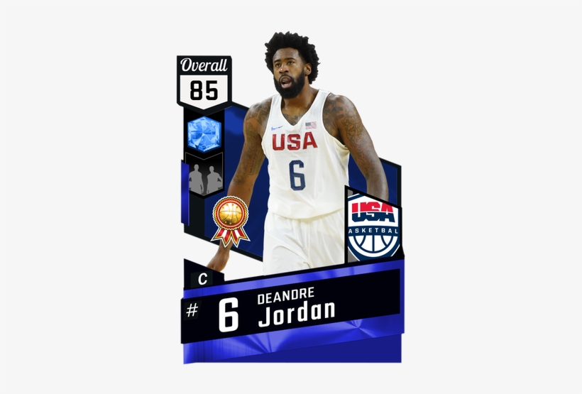 Deandre Jordan Sapphire Card - Jeremy Lin 2k18 Rating, transparent png download