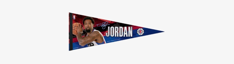 La Clippers Deandre Jordan Premium Pennant - Los Angeles Clippers, transparent png download