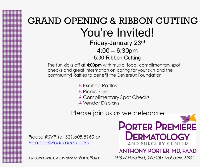 Grand Opening Ribbon Cutting For Porter Premiere Dermatology - Construction Company, transparent png download