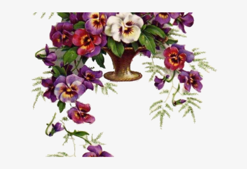 Vintage Flower Clipart Artsy - Card Flor Vintage, transparent png download