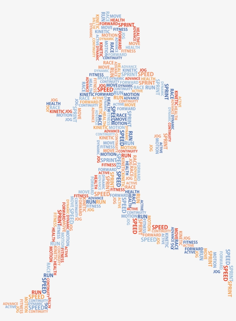 This Free Icons Png Design Of Woman Running Word Cloud, transparent png download