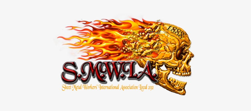 #644 Flaming Skull, transparent png download