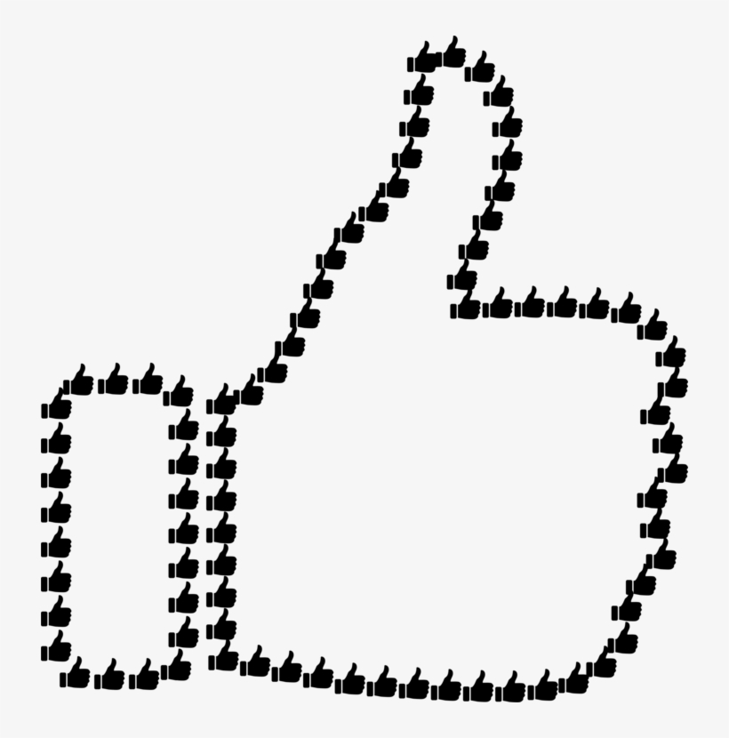 Thumb Signal Emoji Social Media Computer Icons - Thumbs Up Fractal, transparent png download