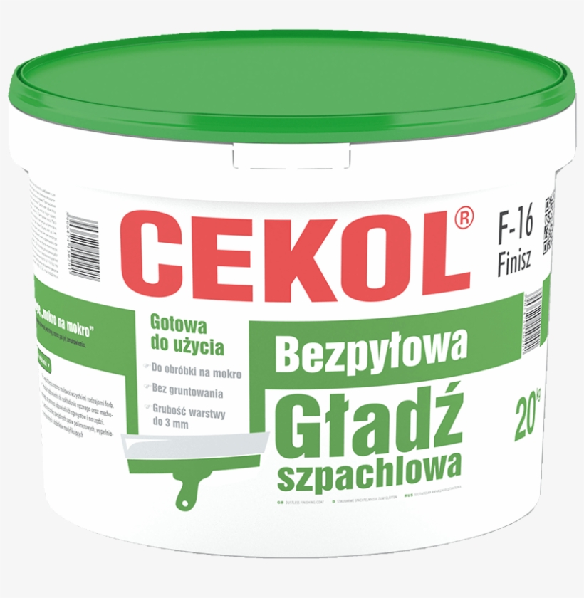 Cekol F-16 Finisz - Gladz Szpachlowa Cekol, transparent png download