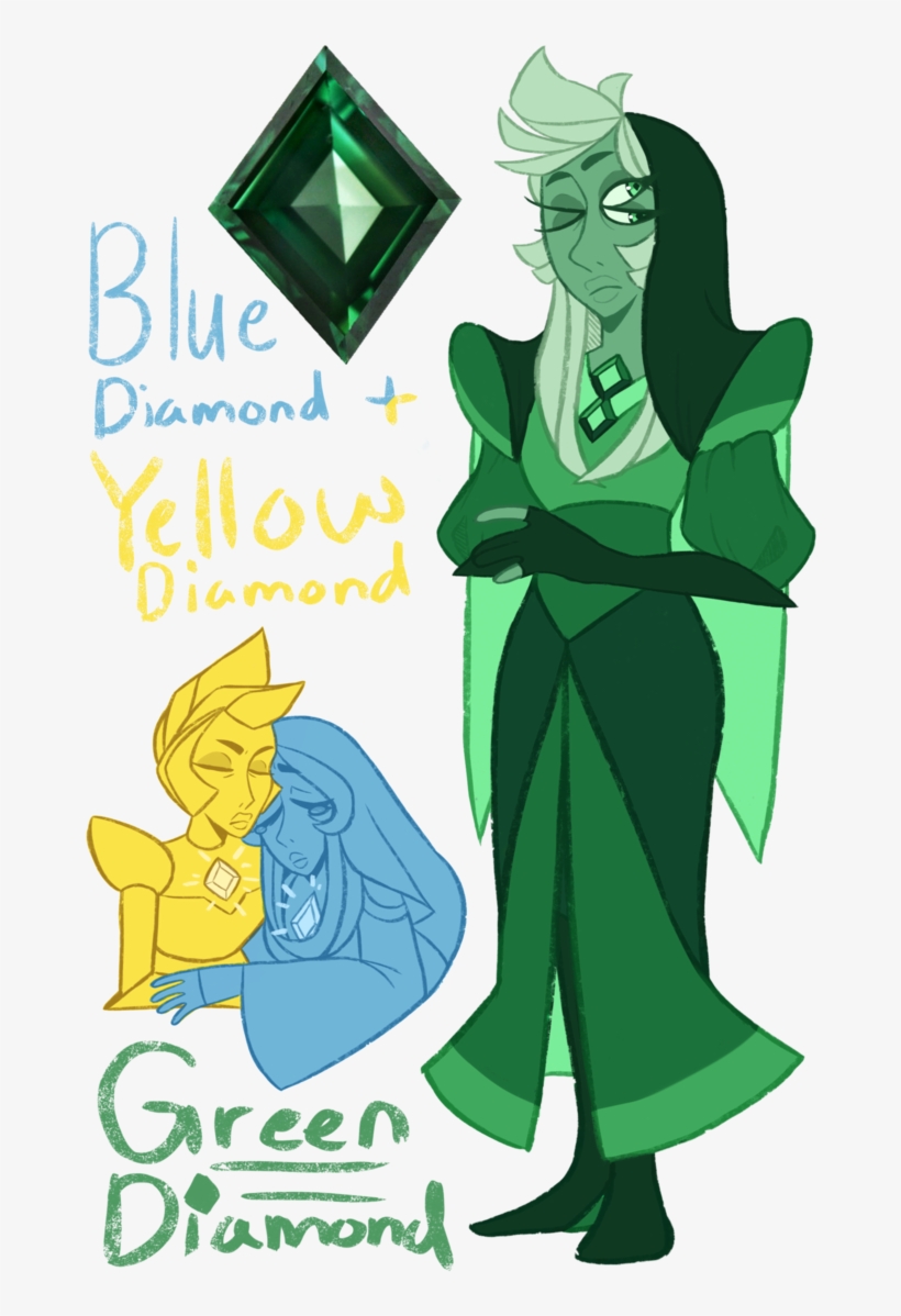 Green Diamond By Thezodiaclord - Green Diamond Gem Fusion, transparent png download