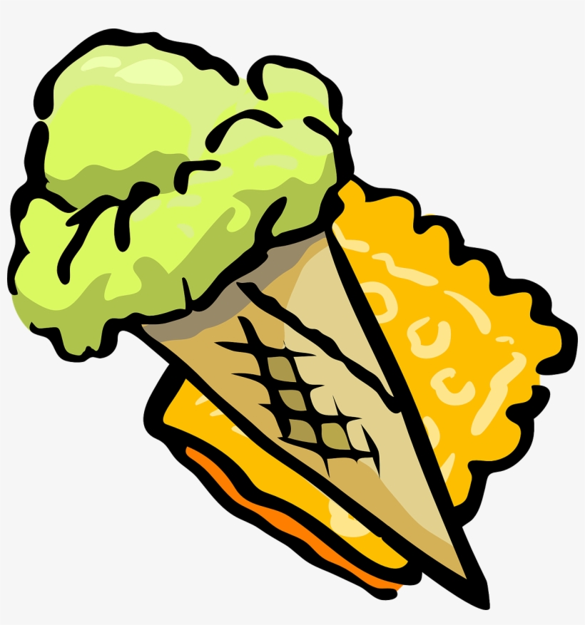 Cone Ice Cream - Pop Art Ice Cream Cone, transparent png download