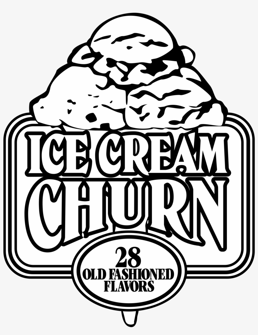 Ice Cream Churn Logo Png Transparent - Ice Cream Churn Vector Png, transparent png download