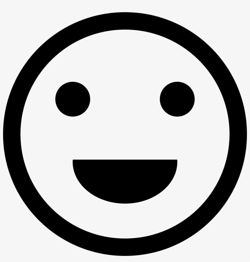 Emoji Comments - Smiley Noir Et Blanc, transparent png download