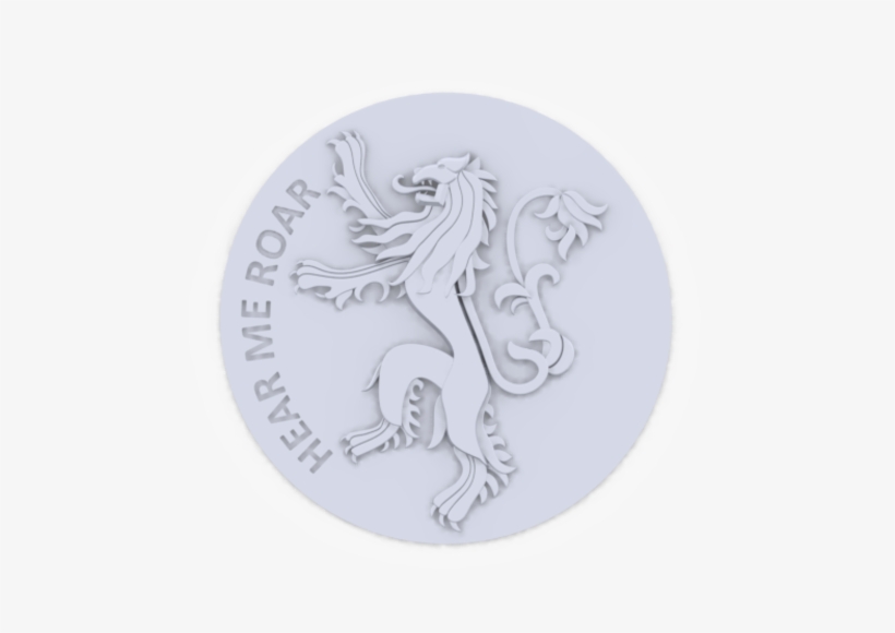House Lannister Sigil 3d Print - Circle, transparent png download