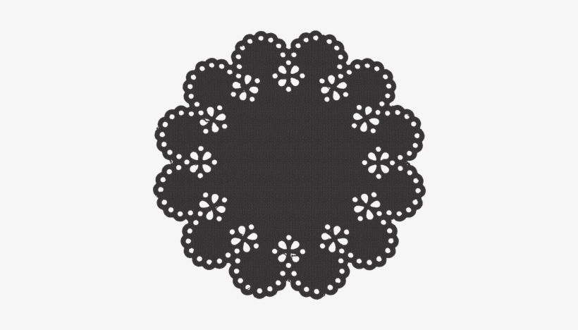 Paper Doily Embellishment Faded Black - Pattern, transparent png download