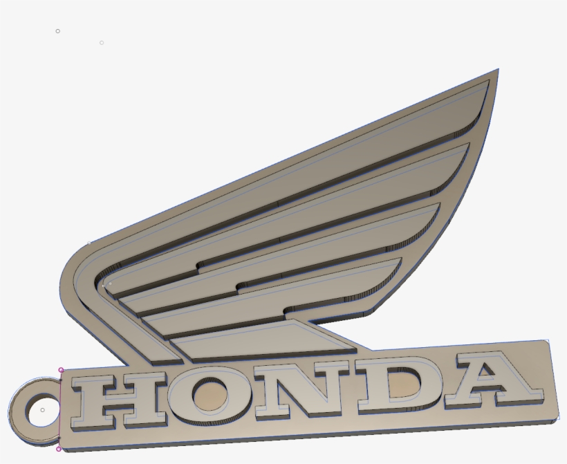 Honda Motorcycle Logo Key Fob - Emblem, transparent png download