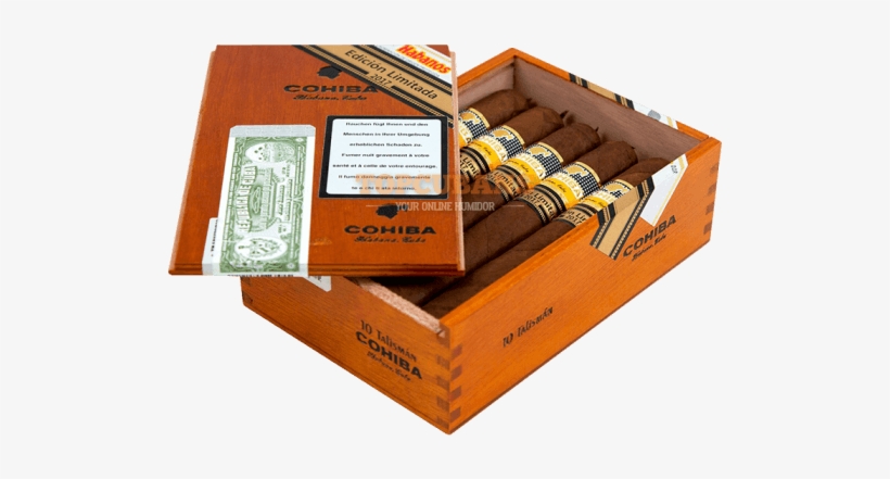 Top Cuban Cigars Certified Made In Cuba - Cohiba Esplendidos 10 Pack, transparent png download