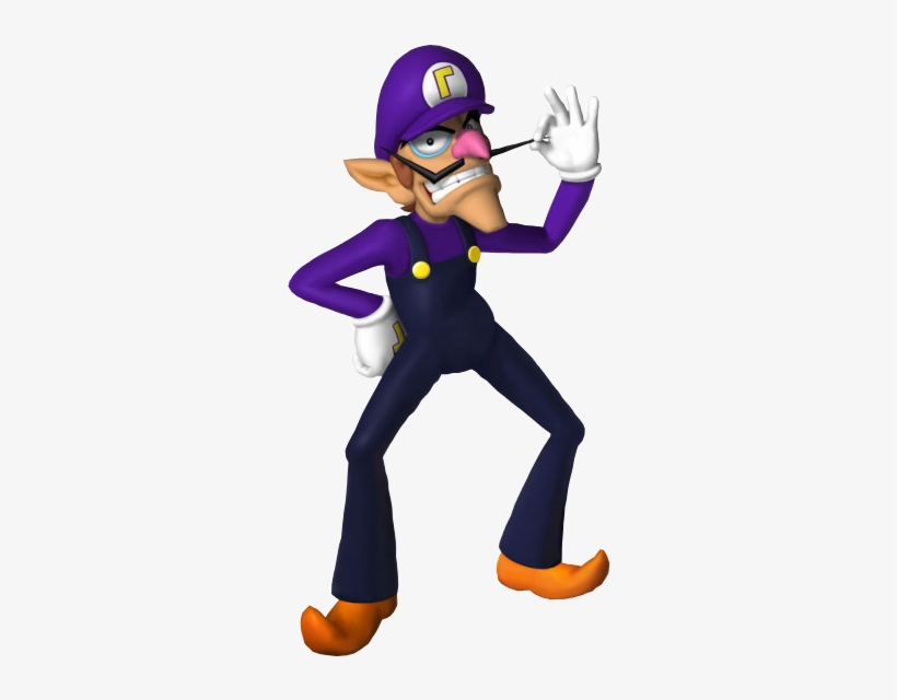 Waluigi Render Photo Waluigirender - Mario Bros Wario, transparent png download
